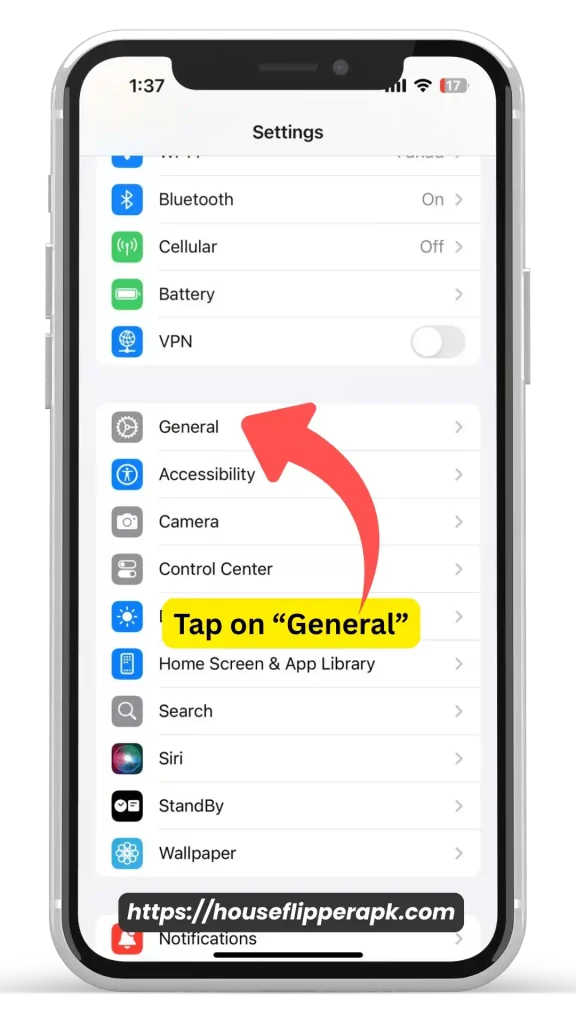 go-to-general-in-settings-menu-in-ios-device go to general in settings menu in ios device