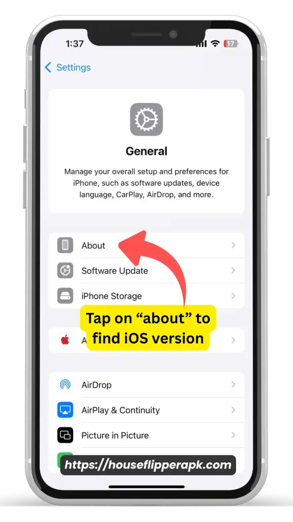 tap-on-about-to-find-ios-version tap on about to find ios version